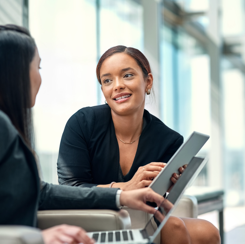 Two Women Planning Image