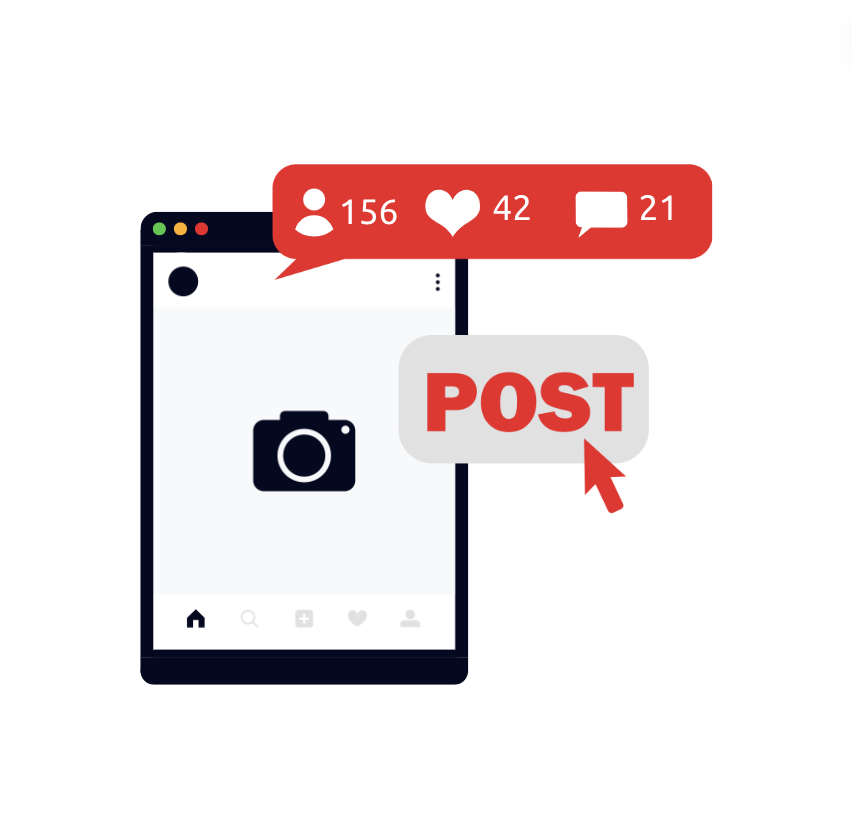 Social Media Content Icon Image